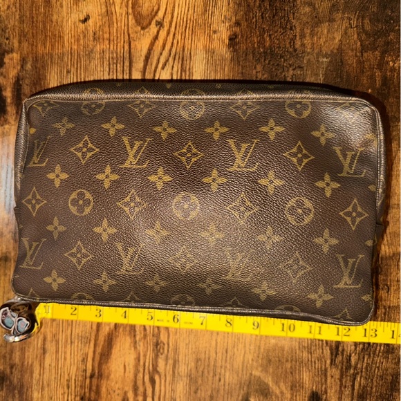 👜 Authentic Louis Vuitton Toiletry Pouch 28 Vintage Discontinued & Rare! NO0904 - Picture 5 of 13